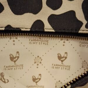 Farmhouse Is My Style Black and White Cosmetic Bag
